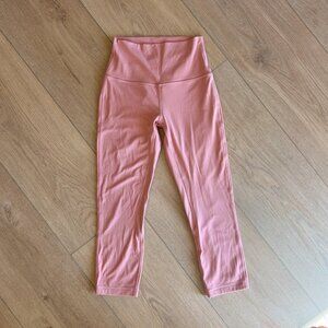 Lululemon Light Pink Leggings 21"
